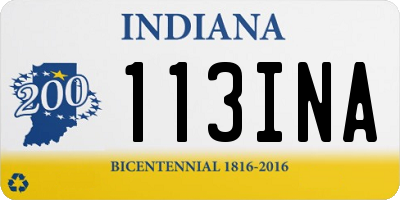 IN license plate 113INA