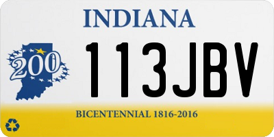 IN license plate 113JBV