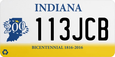 IN license plate 113JCB