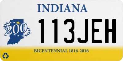 IN license plate 113JEH