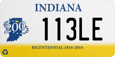 IN license plate 113LE