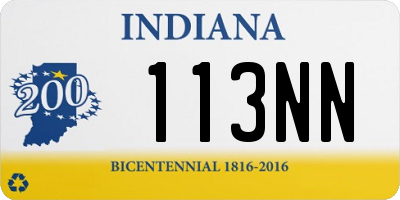 IN license plate 113NN