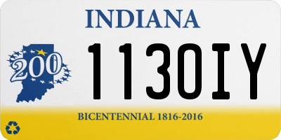 IN license plate 113OIY