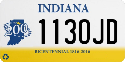 IN license plate 113OJD