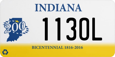 IN license plate 113OL