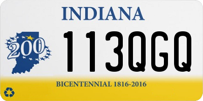 IN license plate 113QGQ