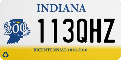 IN license plate 113QHZ