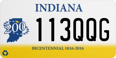 IN license plate 113QQG