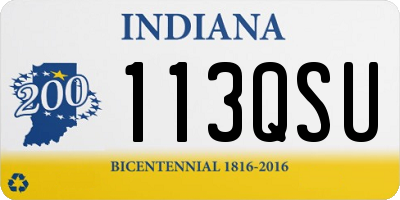 IN license plate 113QSU
