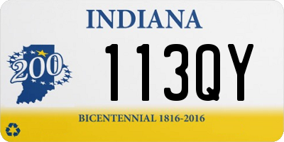 IN license plate 113QY