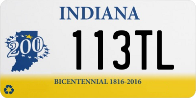 IN license plate 113TL