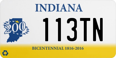 IN license plate 113TN