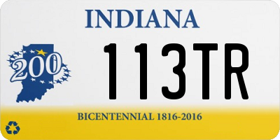 IN license plate 113TR