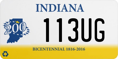 IN license plate 113UG