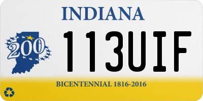 IN license plate 113UIF