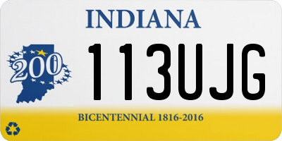 IN license plate 113UJG