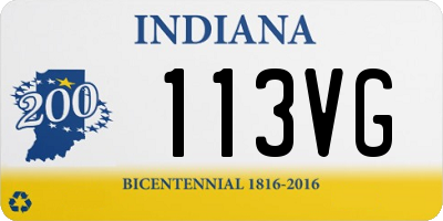 IN license plate 113VG