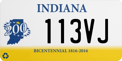 IN license plate 113VJ