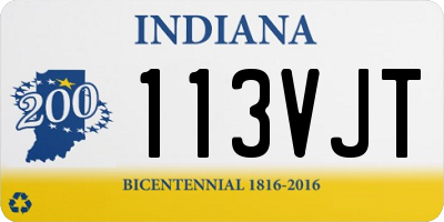 IN license plate 113VJT