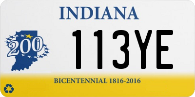 IN license plate 113YE