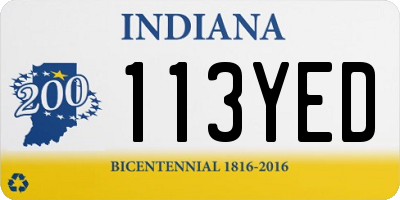 IN license plate 113YED