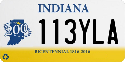 IN license plate 113YLA