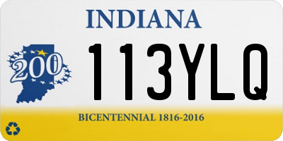 IN license plate 113YLQ