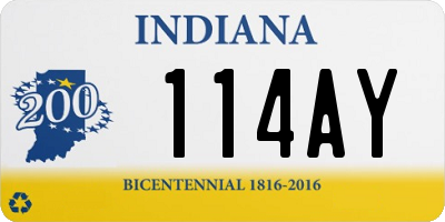 IN license plate 114AY