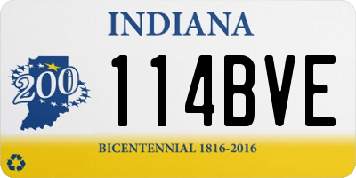 IN license plate 114BVE