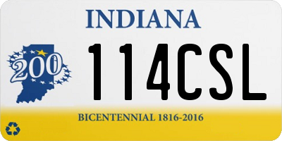 IN license plate 114CSL