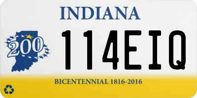 IN license plate 114EIQ