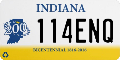 IN license plate 114ENQ