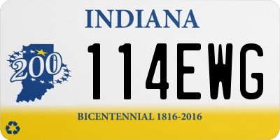IN license plate 114EWG