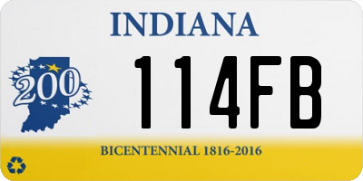 IN license plate 114FB