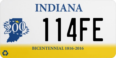 IN license plate 114FE