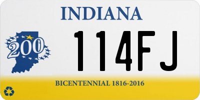 IN license plate 114FJ