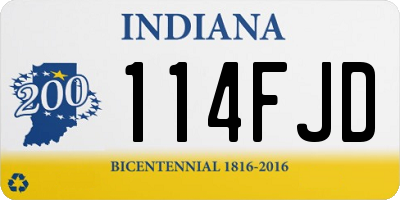 IN license plate 114FJD