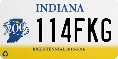 IN license plate 114FKG