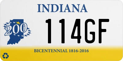 IN license plate 114GF