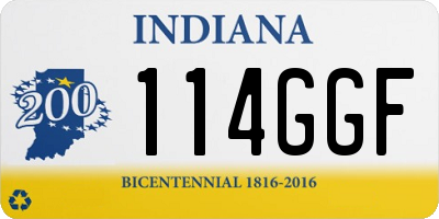IN license plate 114GGF