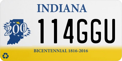 IN license plate 114GGU