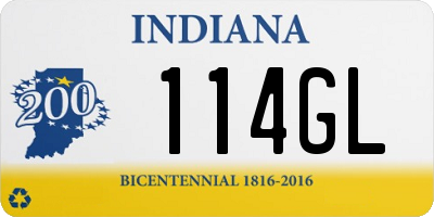 IN license plate 114GL