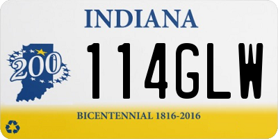 IN license plate 114GLW