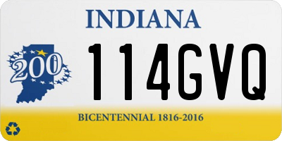IN license plate 114GVQ
