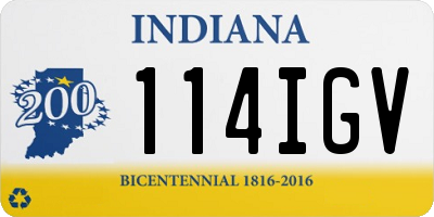 IN license plate 114IGV