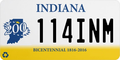 IN license plate 114INM