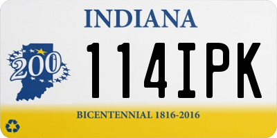 IN license plate 114IPK
