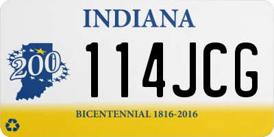 IN license plate 114JCG