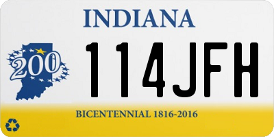 IN license plate 114JFH