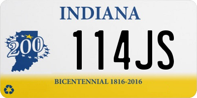 IN license plate 114JS